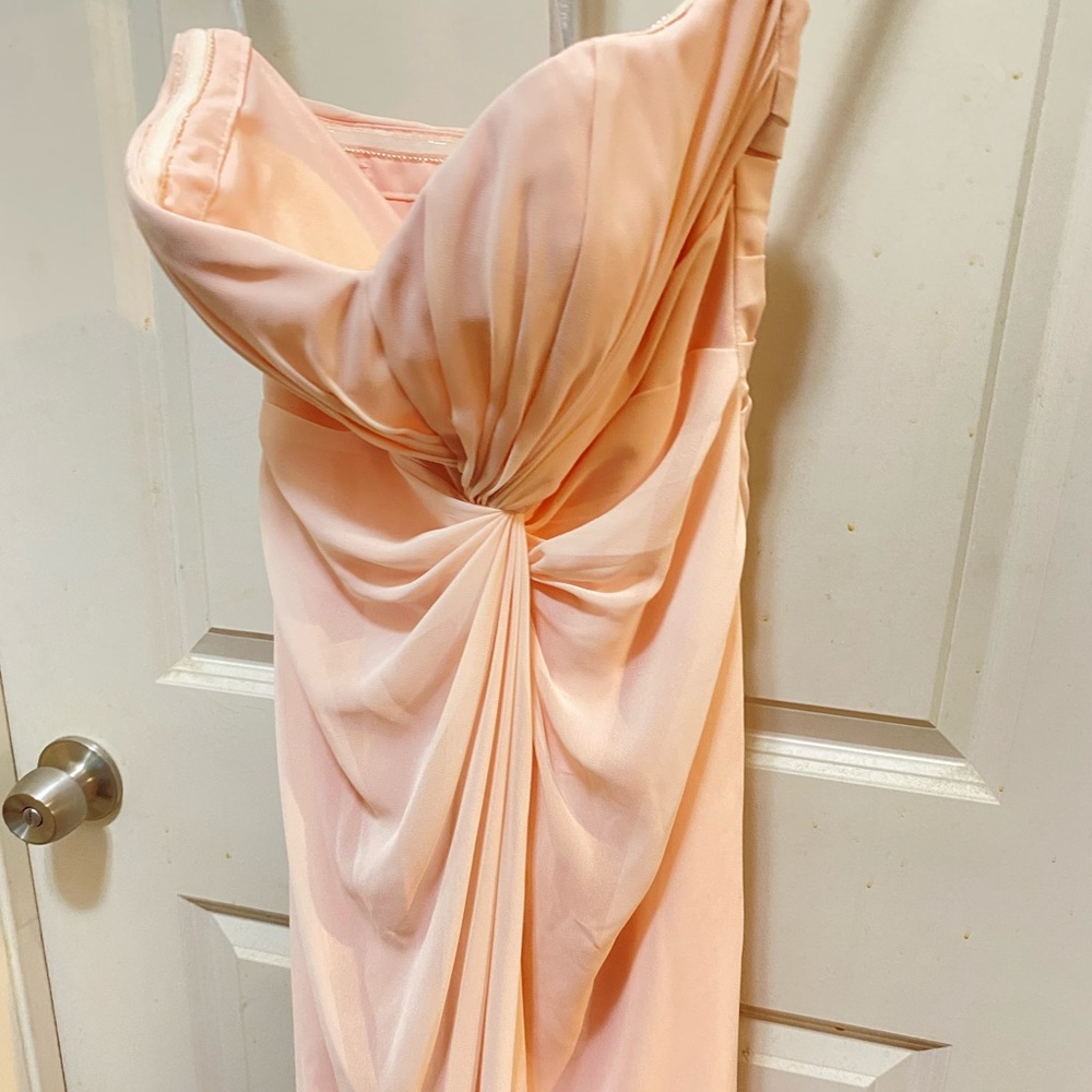 Strapless bridesmaid dress